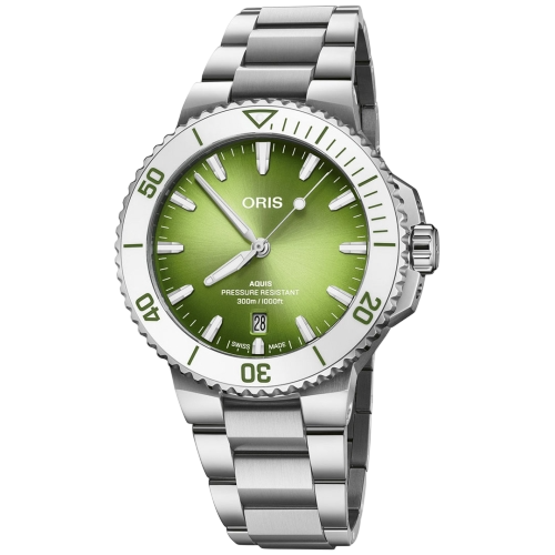 Oris Aquis Date 41.5mm Green Dial Summer Watch