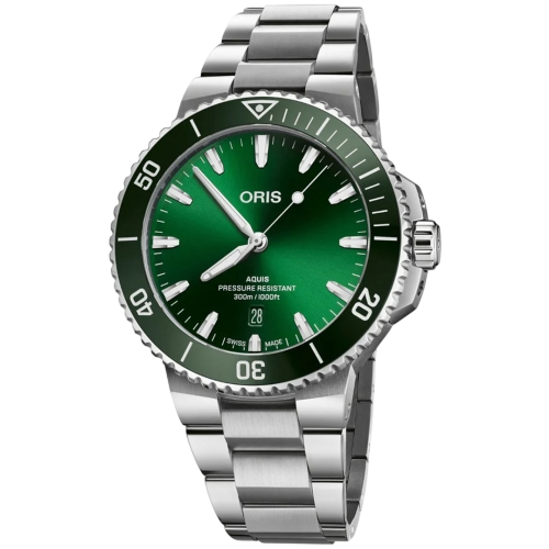 Oris Aquis Date 43.5mm Green Dial Watch