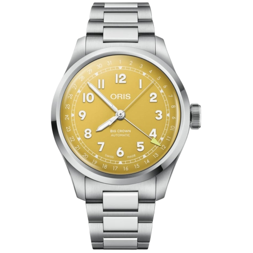 Oris Big Crown Pointer Date 40mm Yellow Dial Watch
