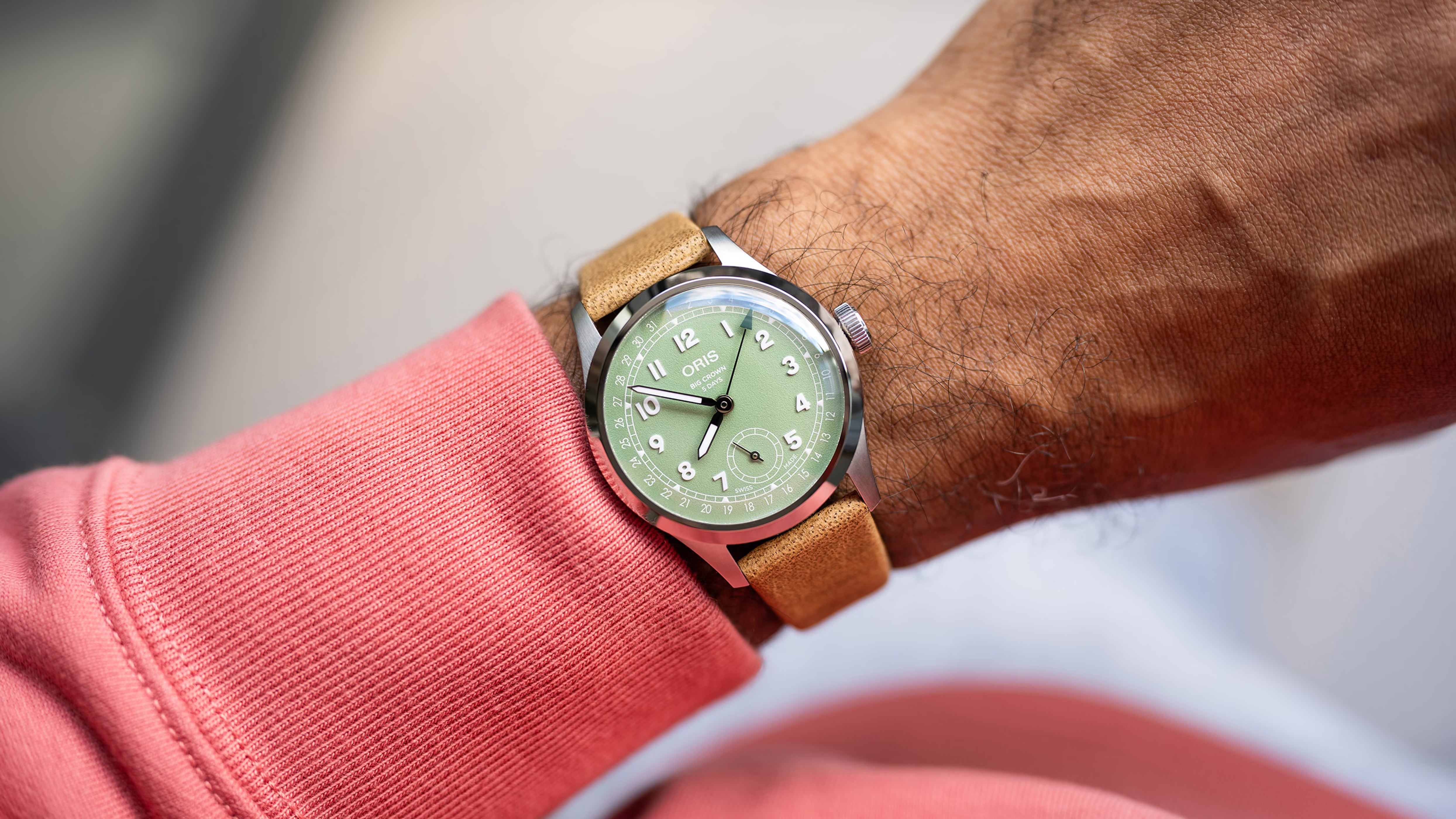 Oris Big Crown Pointer Date 40mm Green Dial Watch