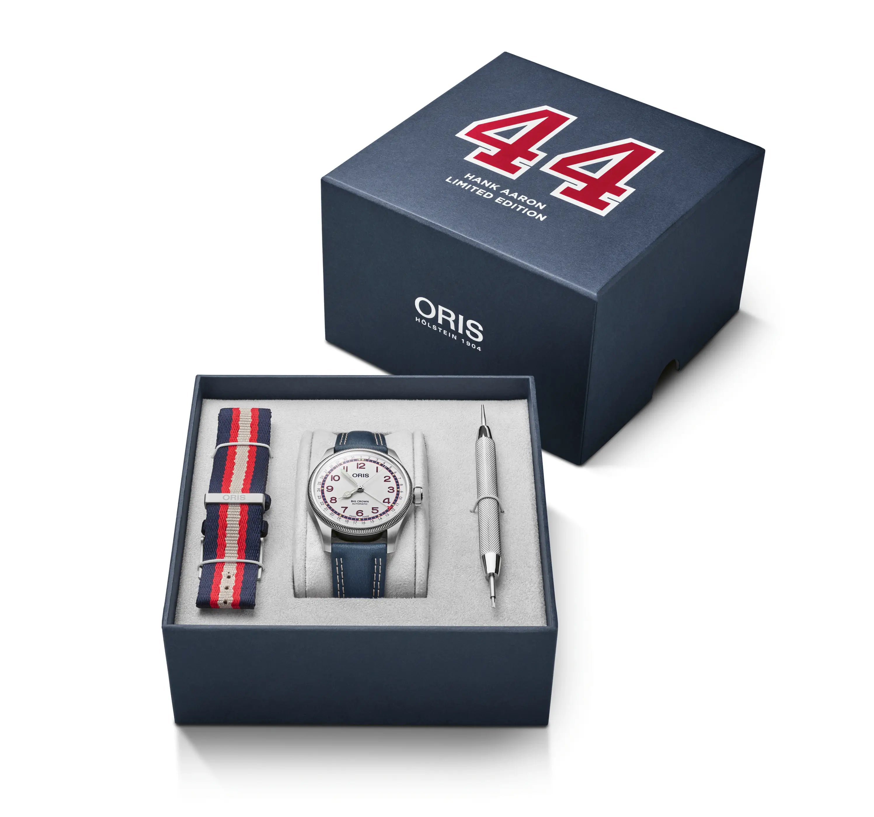 Oris Big Crown Pointer Date 40mm White Dia Hank Aaron Limited Edition Watch