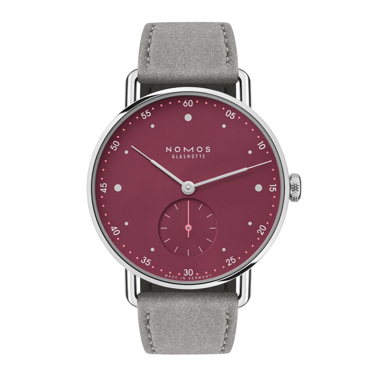 Pre-Owned Nomos Glashutte Metro 33 Muted Red