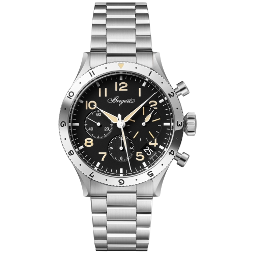 Breguet Type XX Chronograph 42mm Black Dial Bracelet Watch