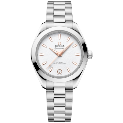 Omega Aqua Terra 150m Master Co-Axial 30mm Silver/ Rose Dial Watch