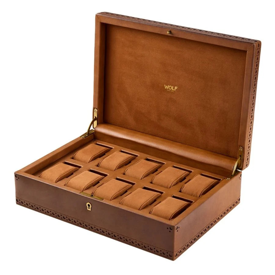 Brogue 10 Piece Watch Box