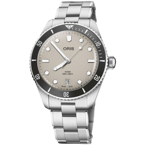 Oris Divers Date 39mm Beige Dial Watch