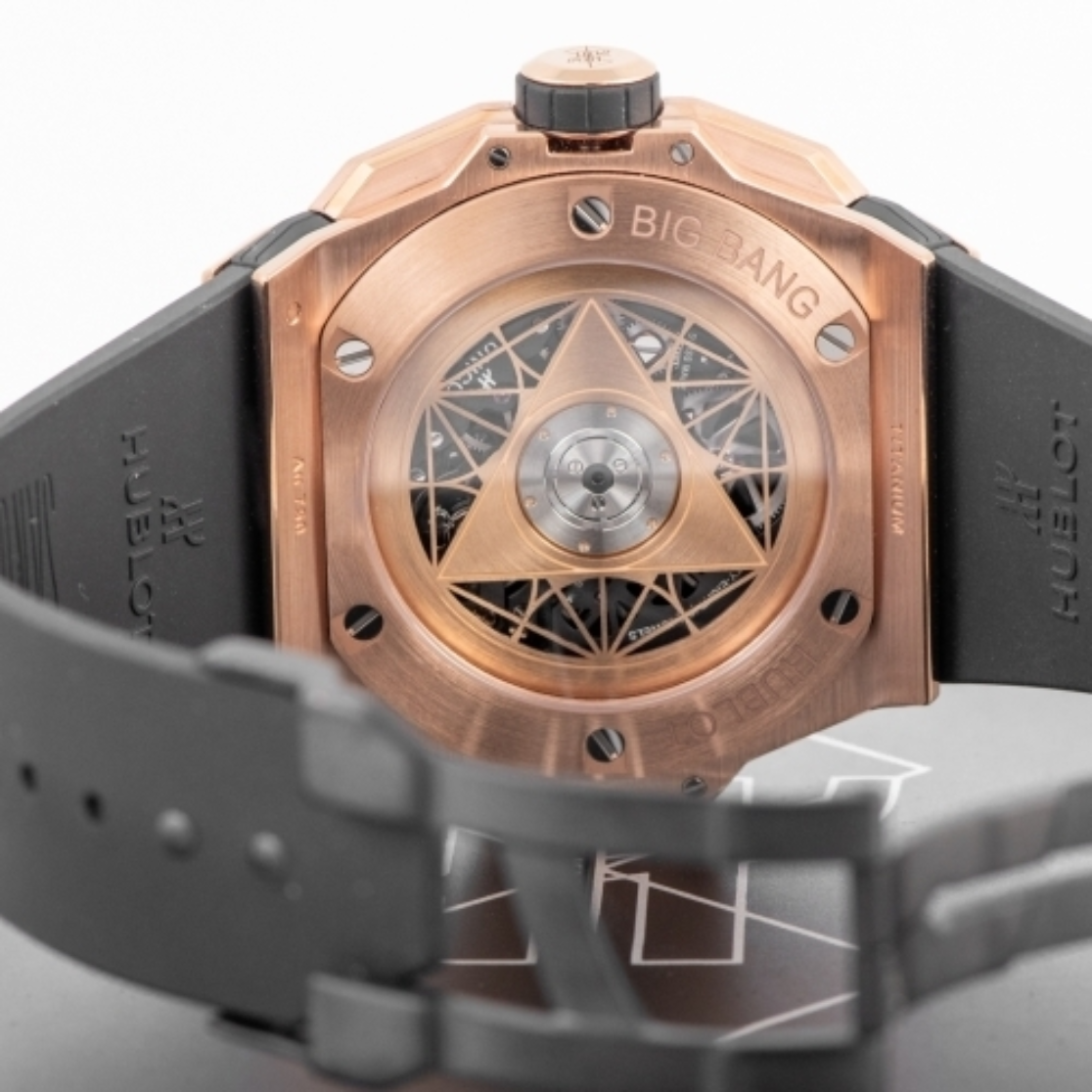 Pre-Owned Hublot Big Bang Gold & Diamond UNICO