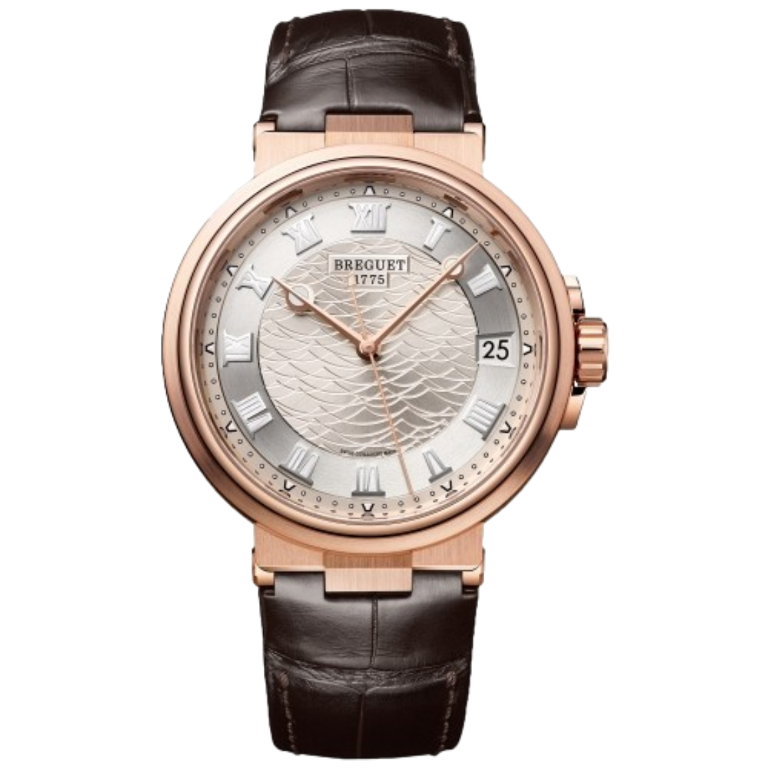 Breguet Marine Automatic 40mm 18Kt Silver Dial Watch