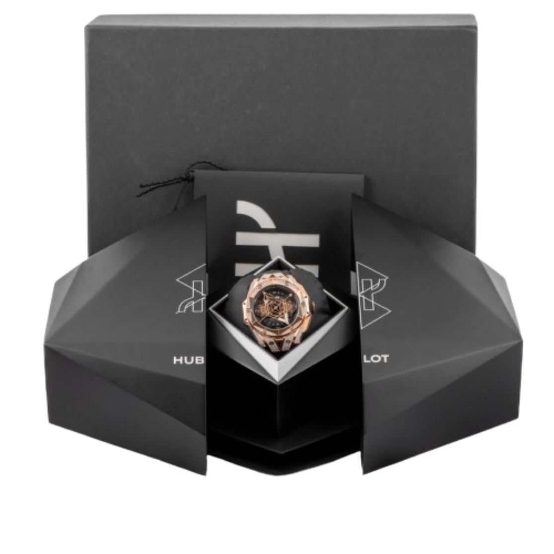 Pre-Owned Hublot Big Bang Gold & Diamond UNICO