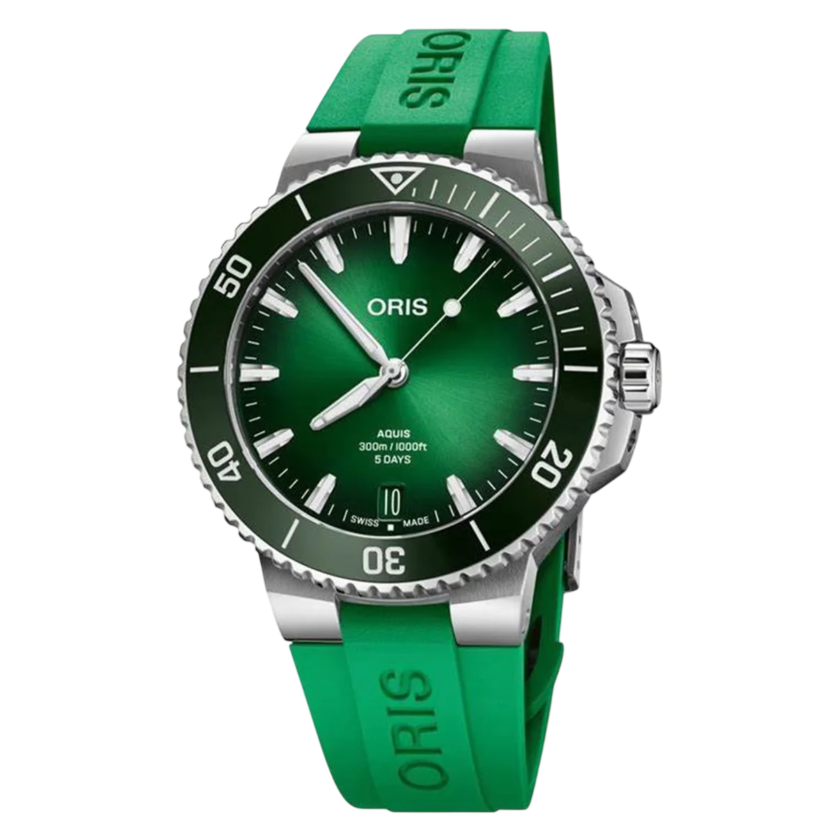 Pre-Owned Oris Aquis Date Green Dial 43.5mm