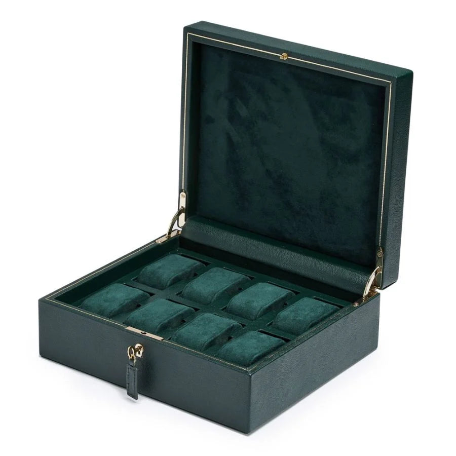 Green British Racing 8 Piece Watch Box - 792641