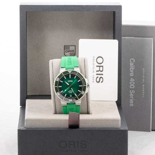Pre-Owned Oris Aquis Date Green Dial 43.5mm