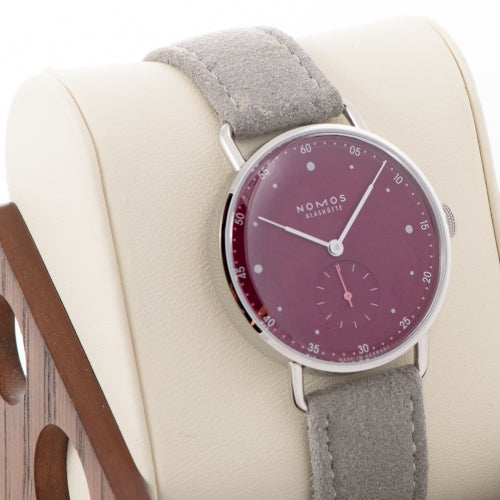 Pre-Owned Nomos Glashutte Metro 33 Muted Red